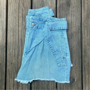 Calvin Klein Women’s High-Waisted Belted Denim Shorts